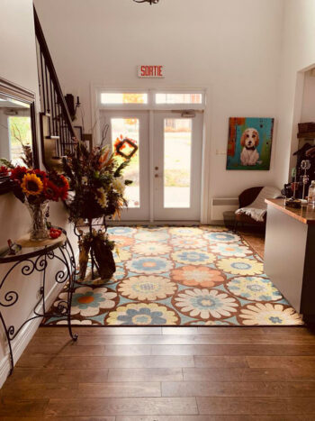 L'entrée de l'Auberge Témiscouata